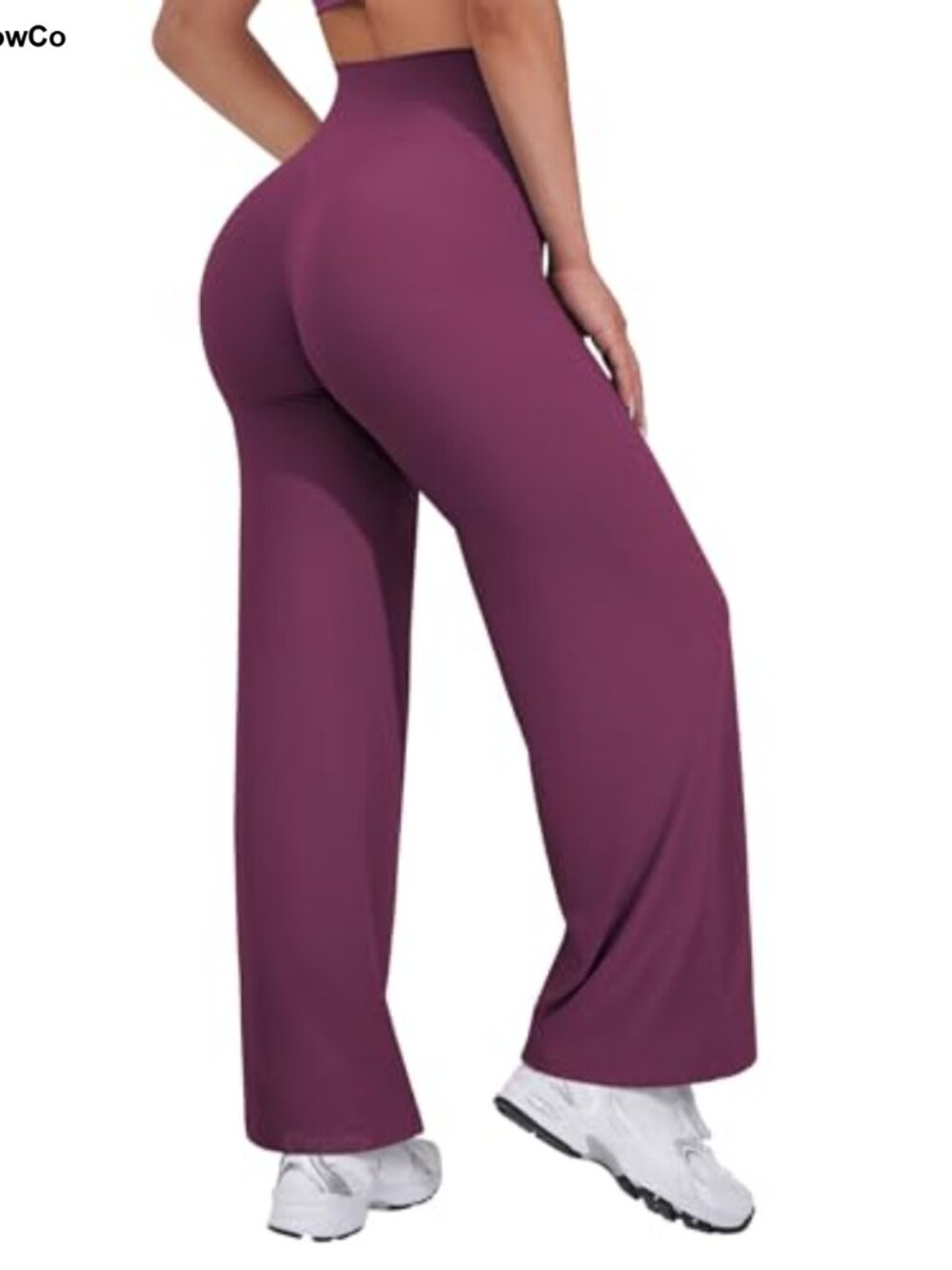 Wide Leg Yoga Leggings High Waist Tummy Control Work Lounge Pants